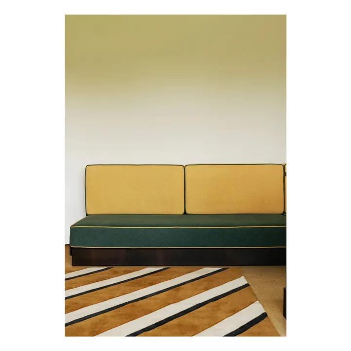 Tapis en laine Diagonal,Tekla Evelina Severin | Sable- Image produit n°1