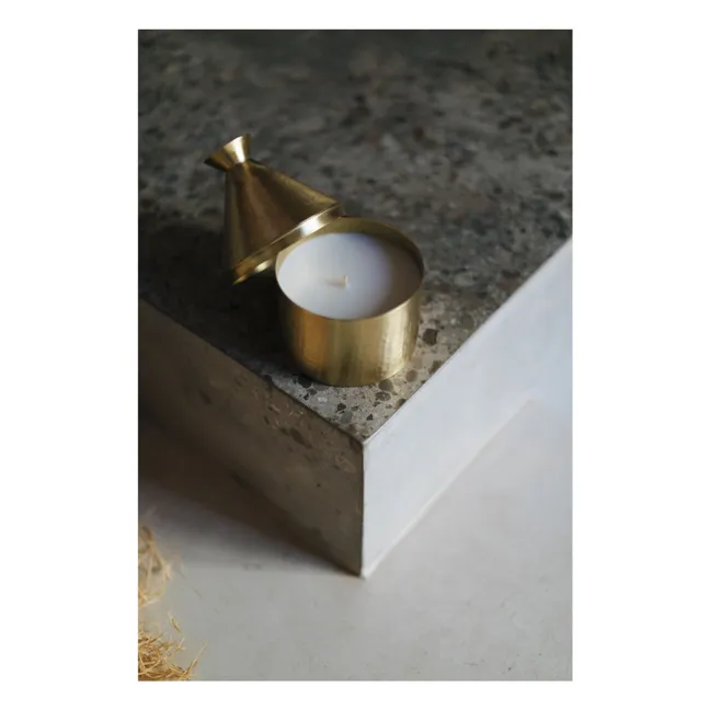 Candela Tajine in argento nichelato - Foresta di abeti