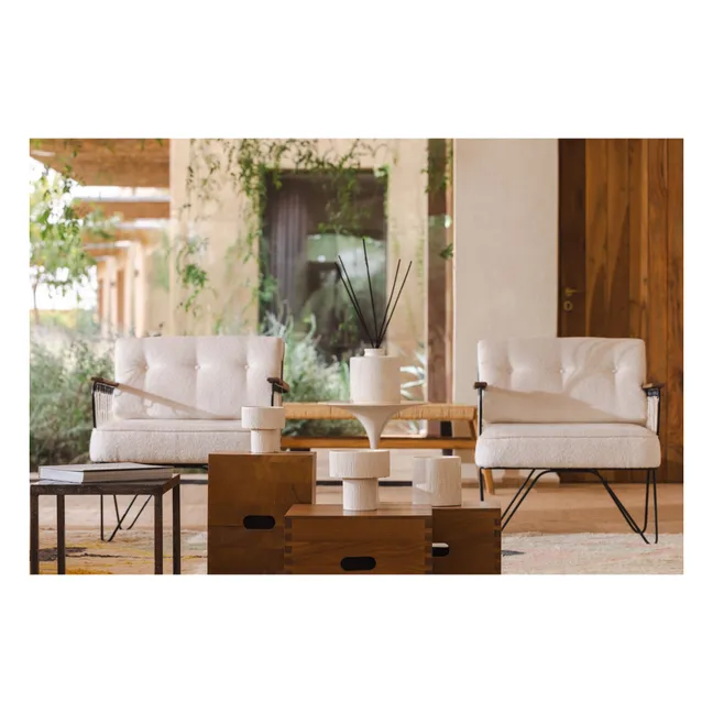 Striated candle - Mon Bel Oranger