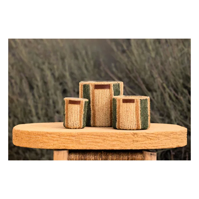 Raphia Maya candle - Mint &amp; Tea