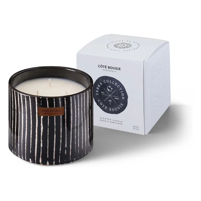 Zebra candle - Mandarine Majorelle