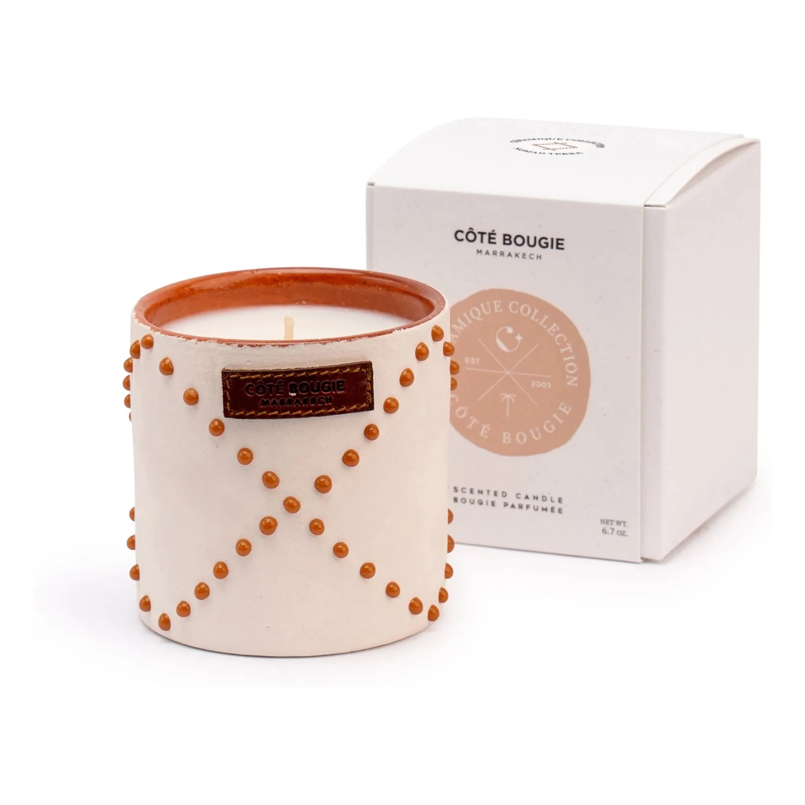 Côté Bougie Untinted Nomad Terra Candle - Dates