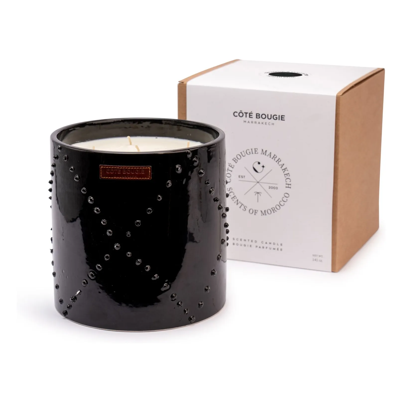 Côté Bougie Untinted Candle Nomad Noir - Atlas Cedar