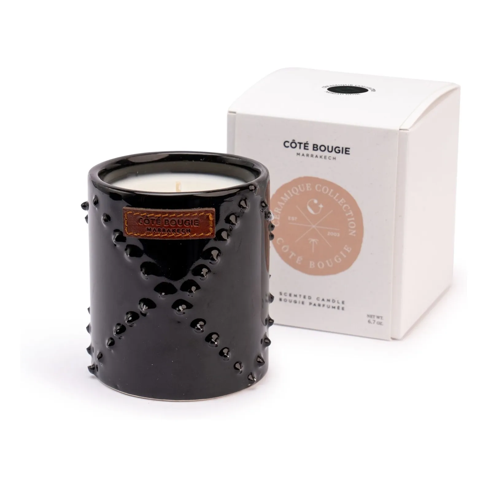 Côté Bougie Untinted Candle Nomad Noir - Atlas Cedar