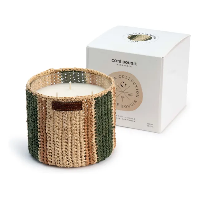 Raphia Maya candle - Mint &amp; Tea