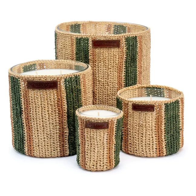 Raphia Maya candle - Mint &amp; Tea