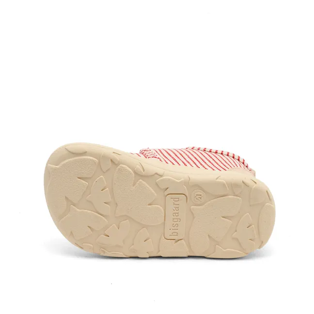 Chaussons Scratchs Rayés Coccinelles | Rouge