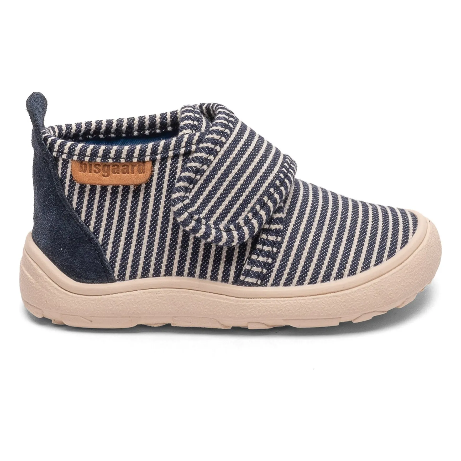 Bisgaard Navy Blue Striped Scratch Slippers
