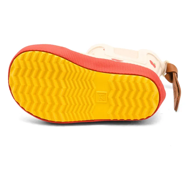 Bottes de Pluie Pommes | Ecru