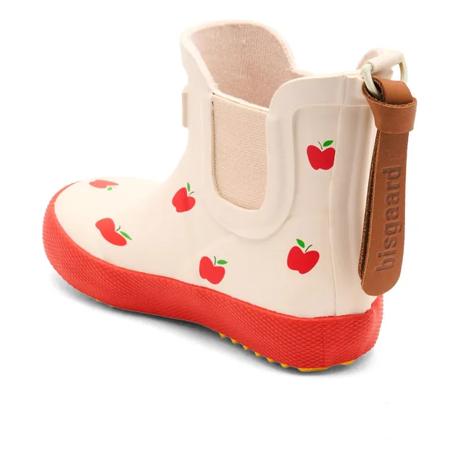 Bottes de Pluie Pommes | Ecru