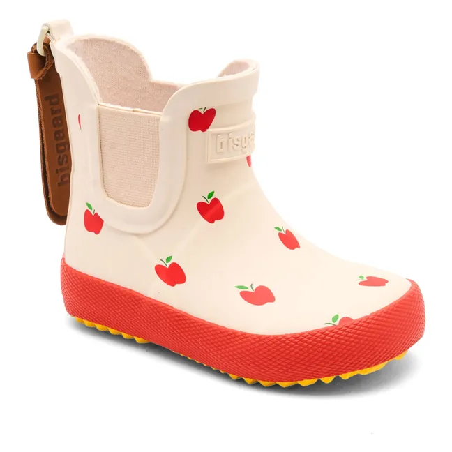 Bottes de Pluie Pommes | Ecru