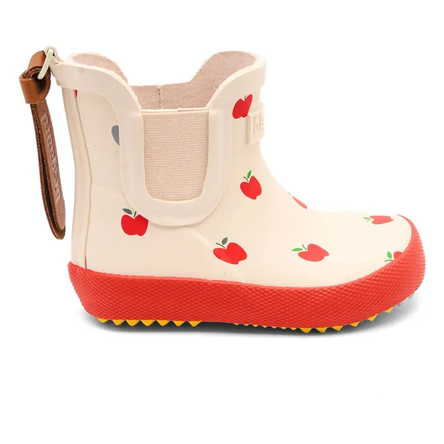 Bottes de Pluie Pommes | Ecru