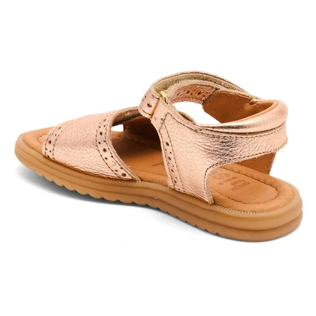 Sandales Andrea | Or rose