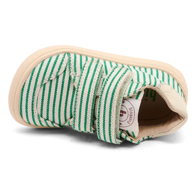Striped Scratch Sneakers | Green