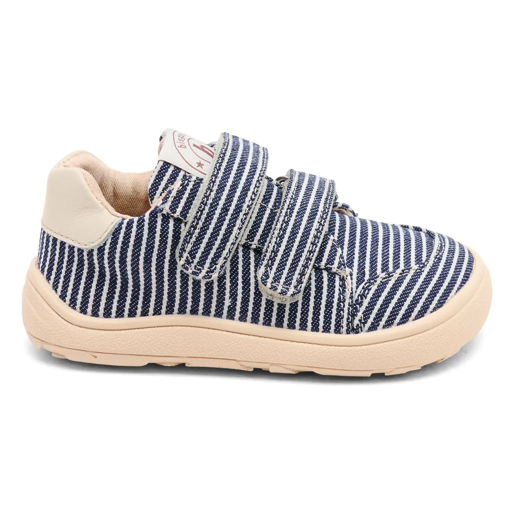 Bisgaard Navy Blue Striped Scratch Sneakers