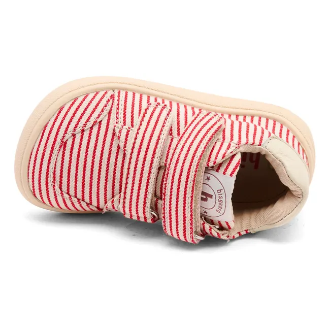 Baskets Scratchs Rayées | Rouge