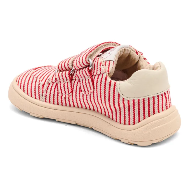Baskets Scratchs Rayées | Rouge