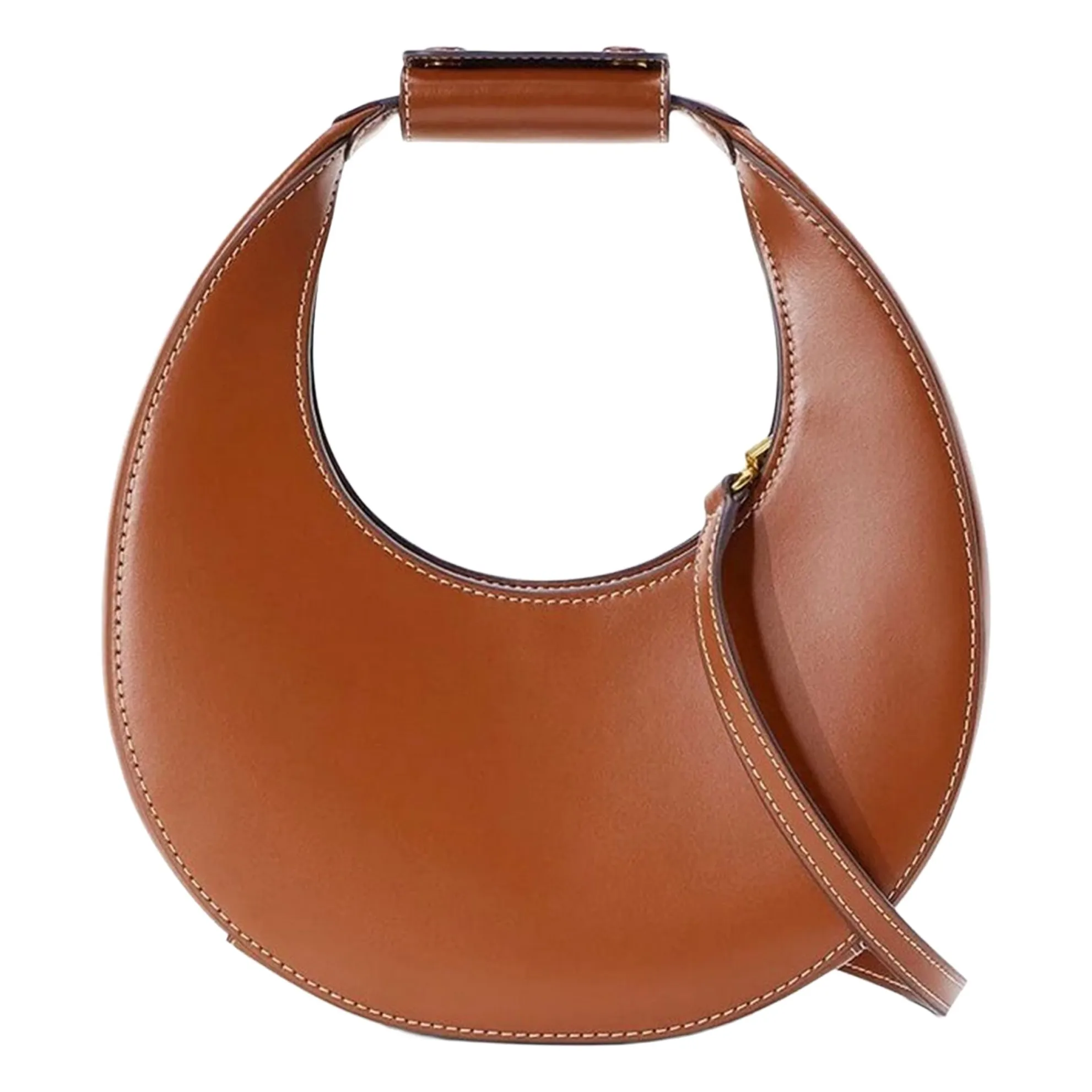Staud Tan Mini Moon Bag