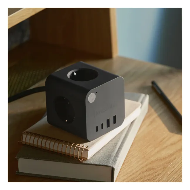 Multienchufe Ampie | Negro