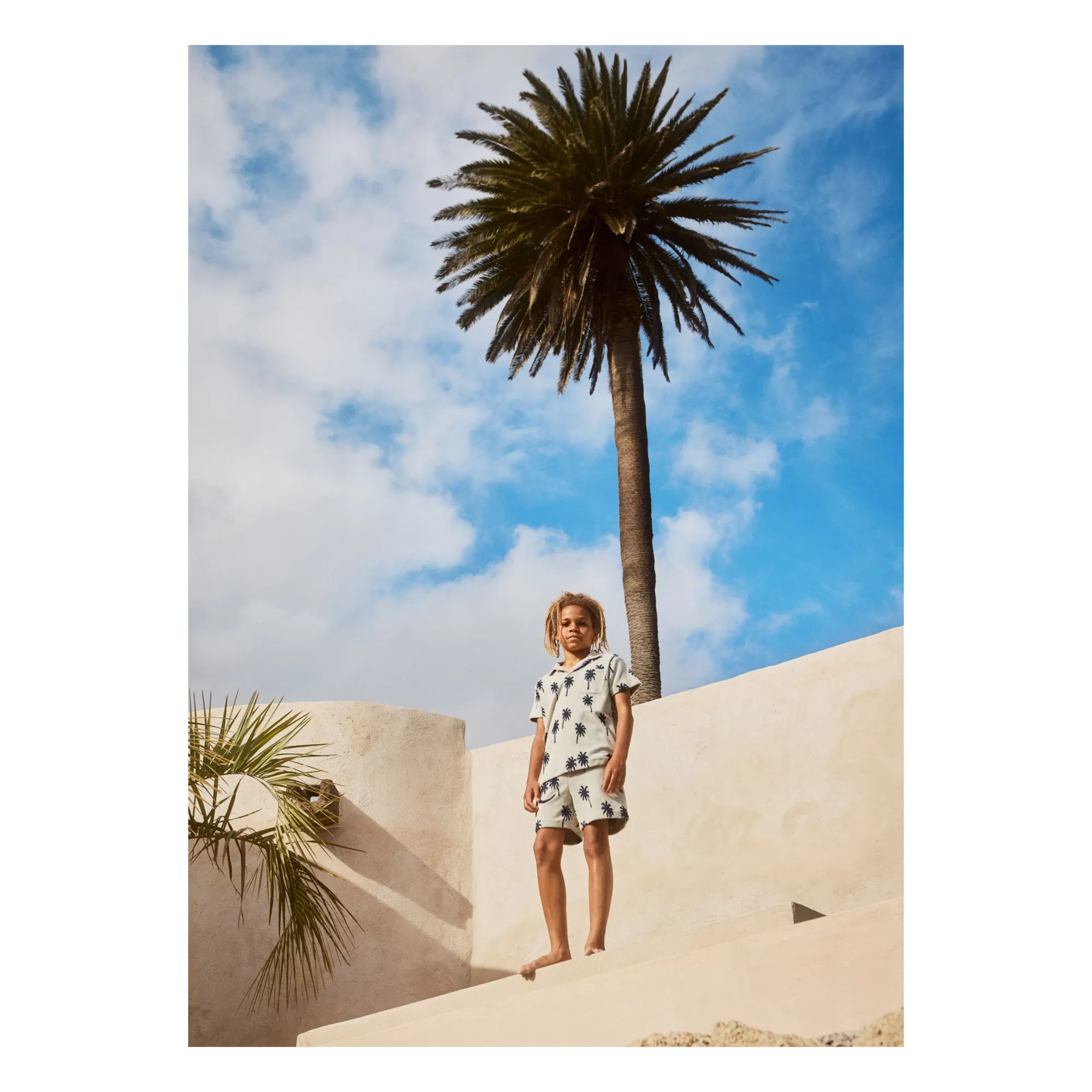 Polo Eponge Randel Palmiers | Gris- Image produit n°1