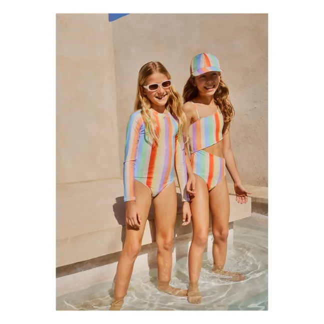 Striped Shade Cap | Orange