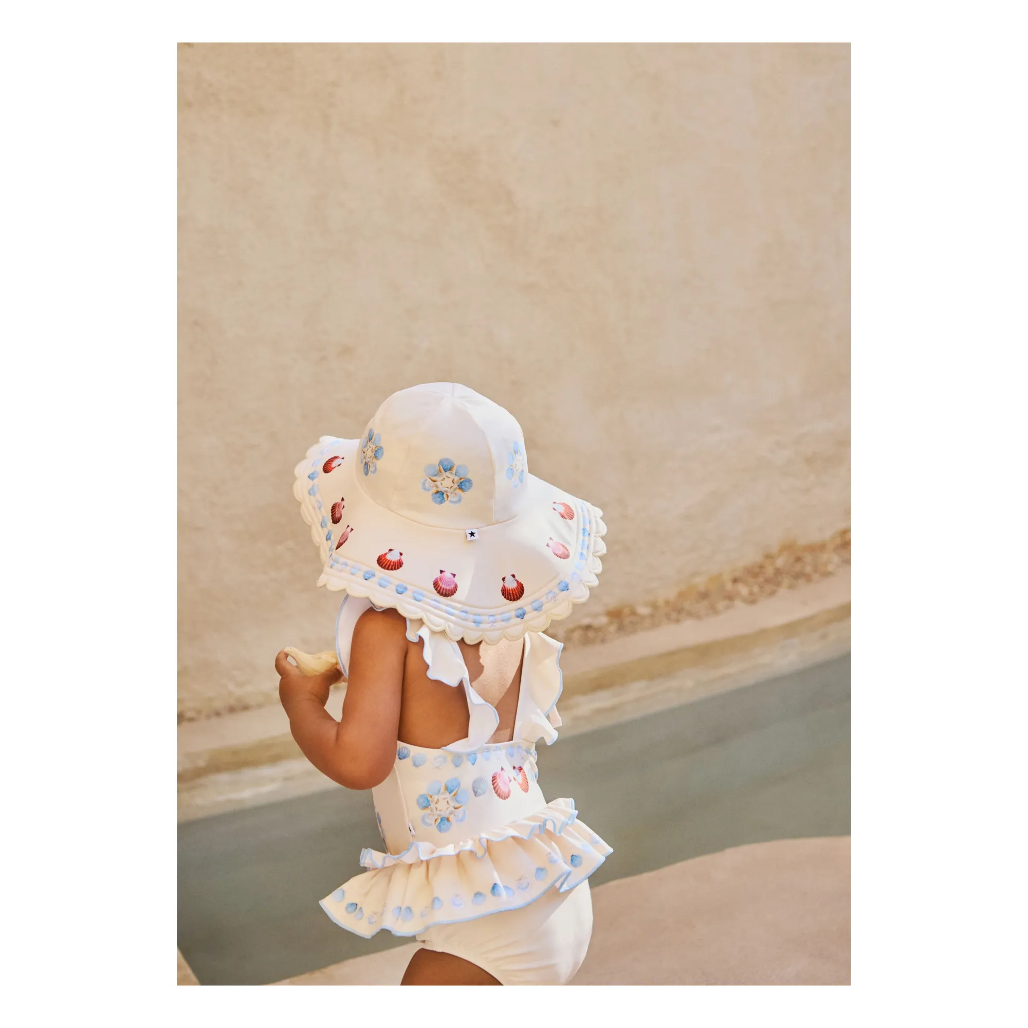 Chapeau Nuka Coquillages Fibres Recyclées | Ecru- Image produit n°1