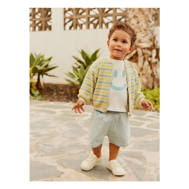Short Denim Shine Coton Bio | Bleu Clair