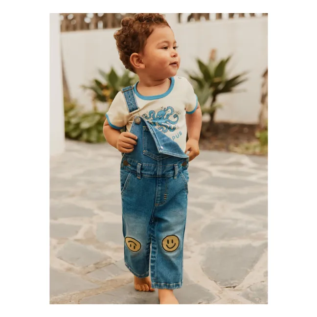 T-shirt Easy Rocktopus Coton Bio | Ecru