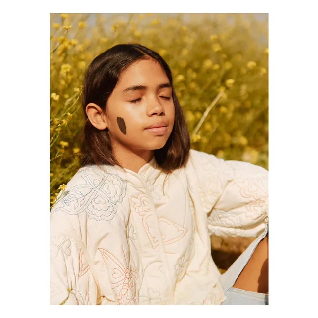 Holley Butterflies Recycled Fiber Jacket | Ivory