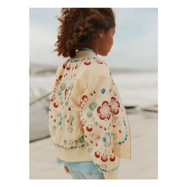 Bomber Haliva Coquillages Fibres Recyclées | Ecru