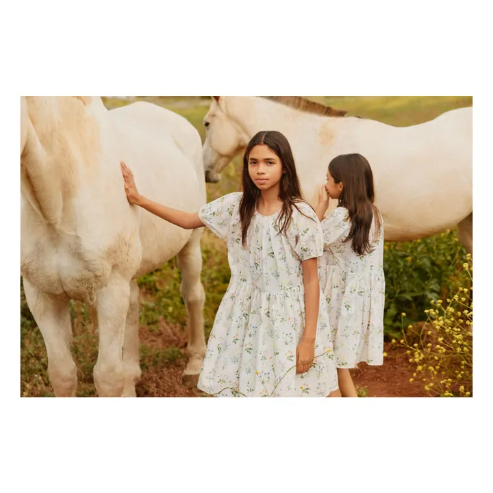 Vestido Christen Fleurie de algodón orgánico | Crudo- Imagen del producto n°1
