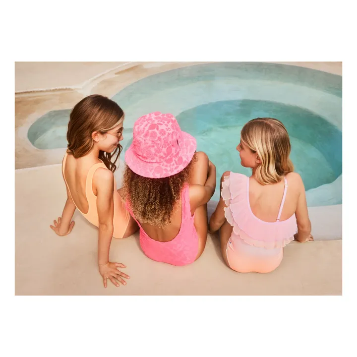 Maillot de Bain Volants Asymétrique Nilla Fibres Recyclées  | Rose pâle- Image produit n°2