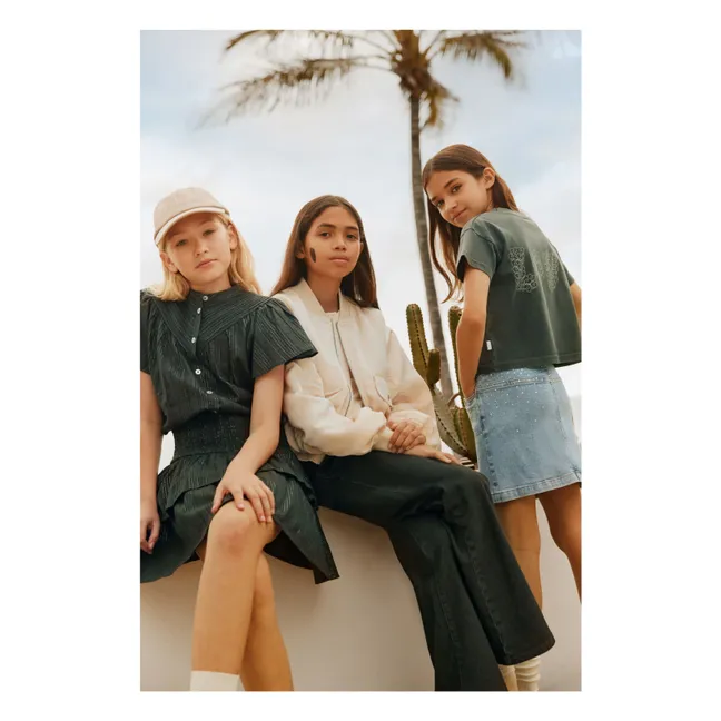 Camiseta de algodón ecológico Runi Love | Gris Oscuro