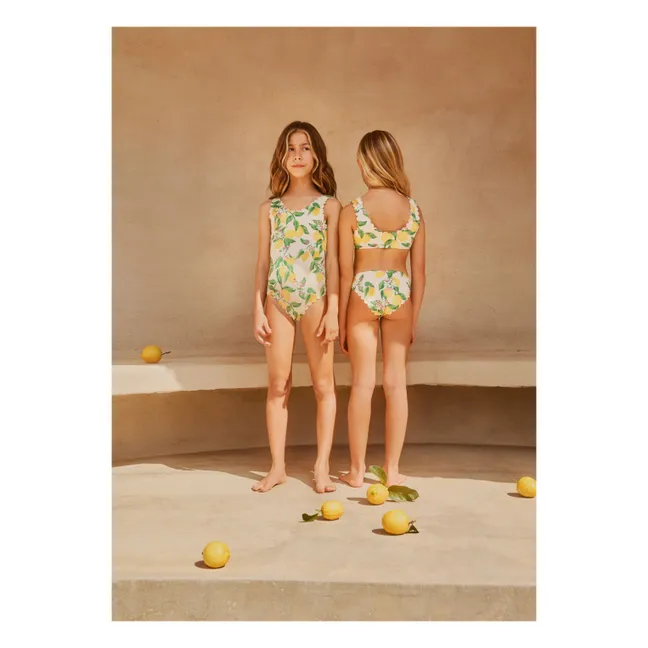 Maillot de Bain Nolina Citrons Fibres Recyclées | Jaune pâle