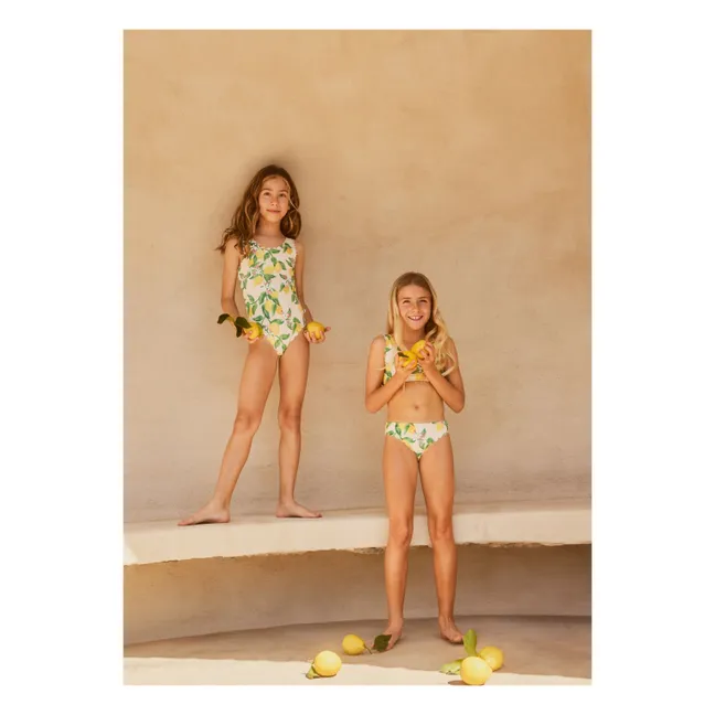 Maillot de Bain Nolina Citrons Fibres Recyclées | Jaune pâle