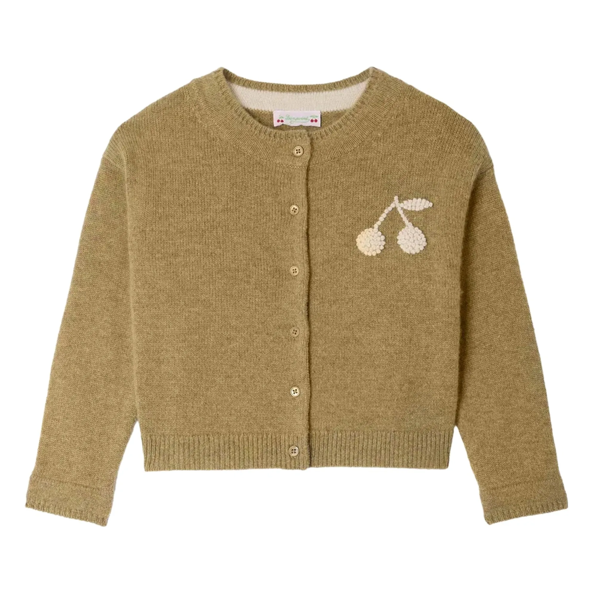 Bonpoint Gold Judicael Cashmere Cardigan