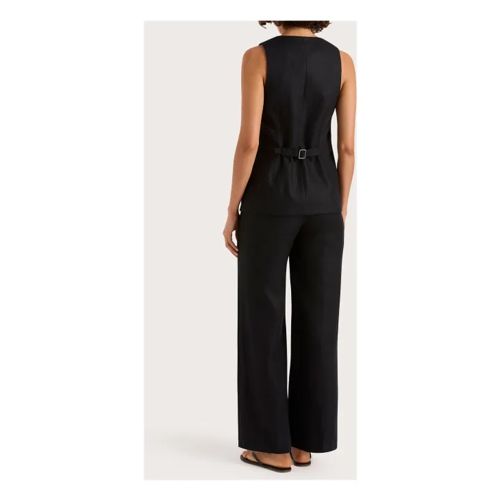 Veste Sans Manche Jackie | Noir- Image produit n°4