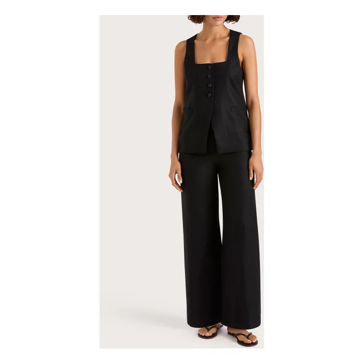 Veste Sans Manche Jackie | Noir- Image produit n°3