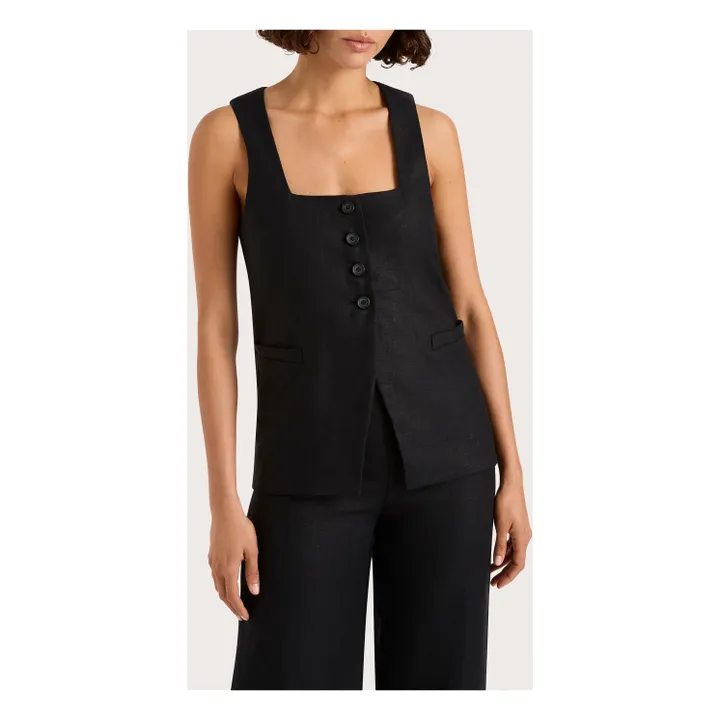 Veste Sans Manche Jackie | Noir- Image produit n°0
