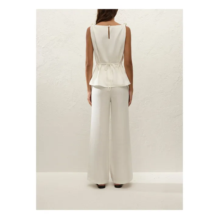 Top Flor Lin | Ecru- Image produit n°5