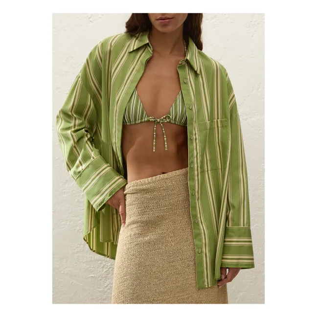 Clemente Striped Shirt | Green