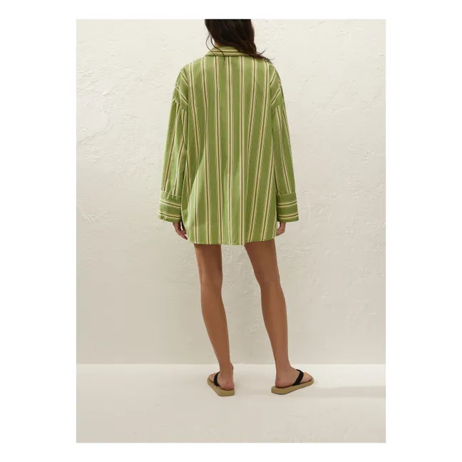 Clemente Striped Shirt | Green