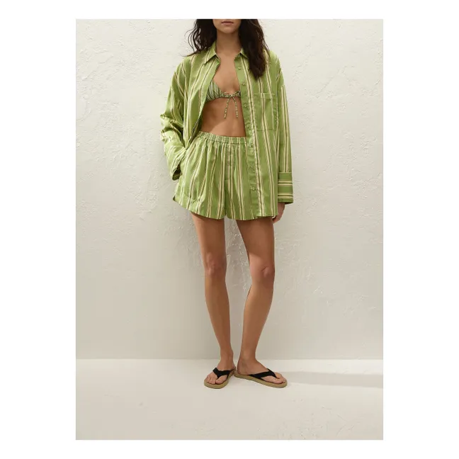 Clemente Striped Shirt | Green