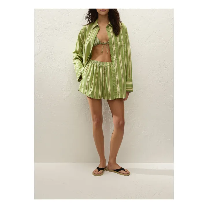 Chemise Rayures Clemente | Vert- Image produit n°3