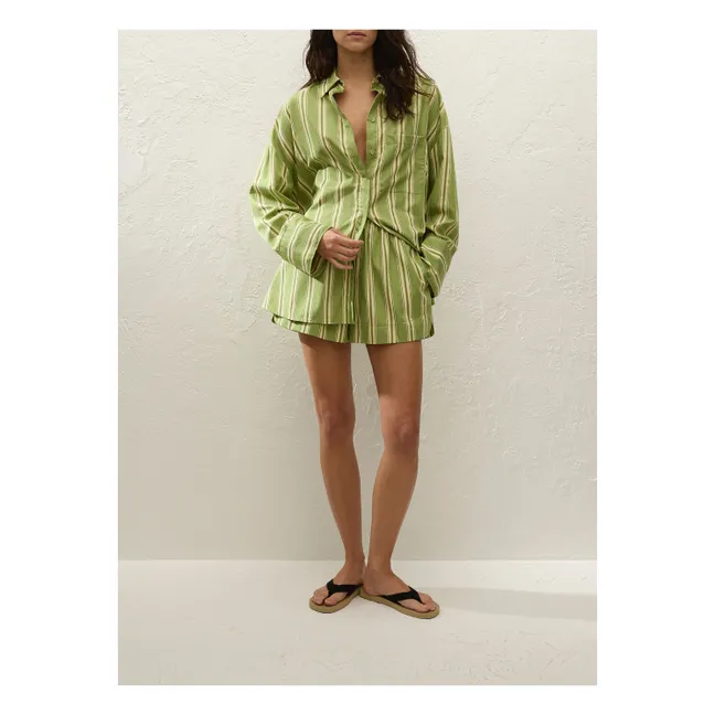Camicia Clemente a righe | Verde