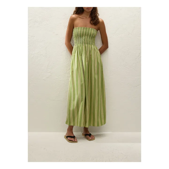 Robe Rayures Jamie | Vert- Image produit n°1