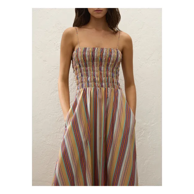 Vestido de rayas Anniken | Ladrillo