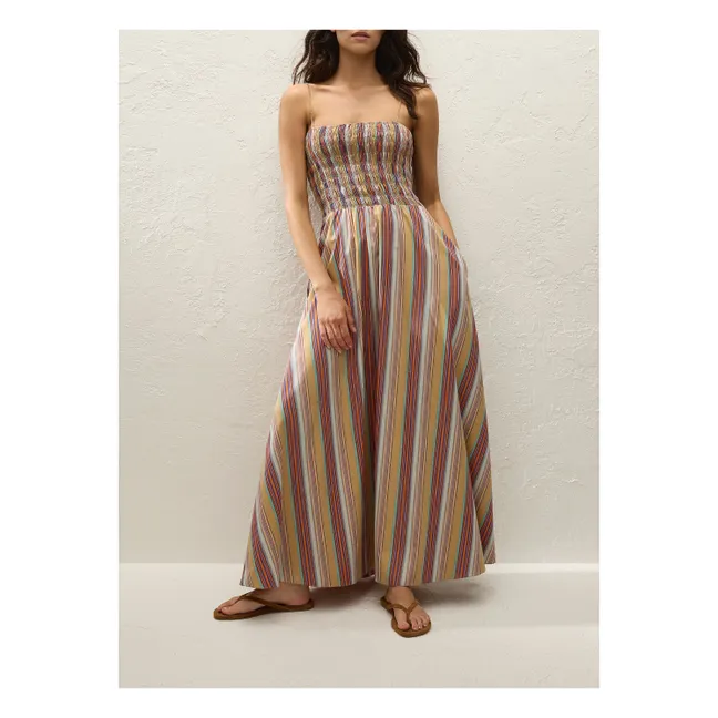 Vestido de rayas Anniken | Ladrillo