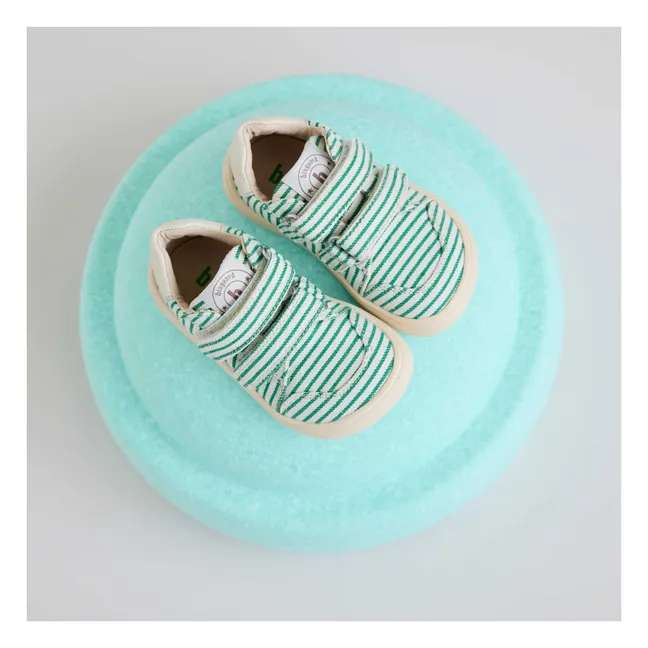 Zapatillas rayadas | Verde