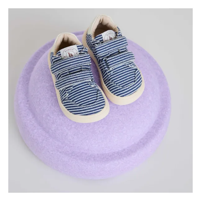 Baskets Scratchs Rayées | Bleu marine
